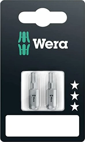 Wera 840/1 Z Innensechskant Bit 1/4", 4x25mm, 2 Stück