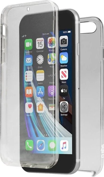 SBS Mobile Full Body Cover 360° für Apple iPhone SE 2022/SE 2020/8/7 transparent
