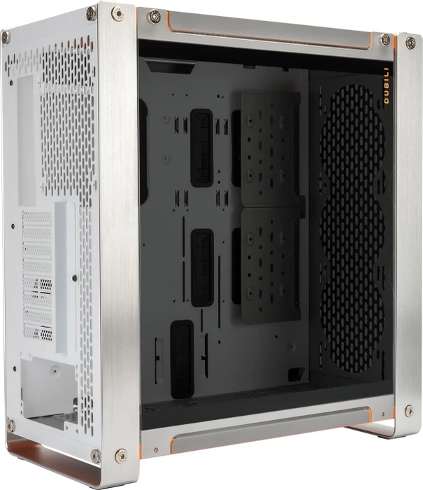 In Win Dubili Titanium Grey DIY Edition, modular, grau, Glasfenster