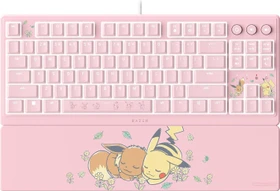 Razer Ornata V3 TKL, Pokemon Pikachu & Eevee Edition, rosa, LEDs RGB, USB, US