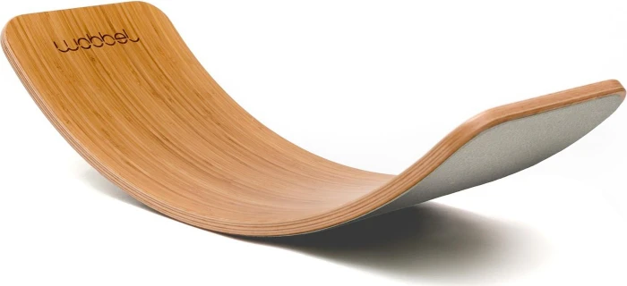 Wobbel Original Balance Board mit Filz Stabilitätstrainer bambus