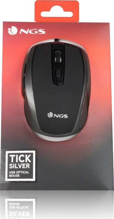 NGS Tick Wired Mouse silber, USB