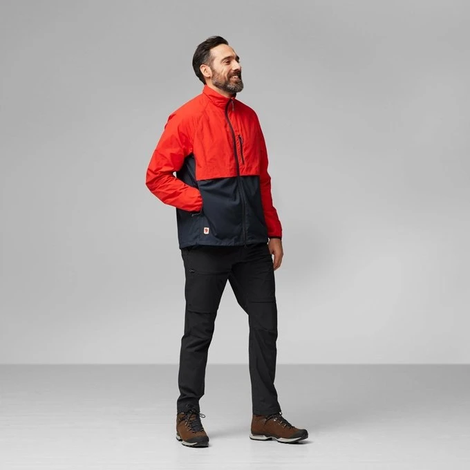 Fjällräven HC Hybrid Funktionsjacke dark navy/flame orange (Herren)