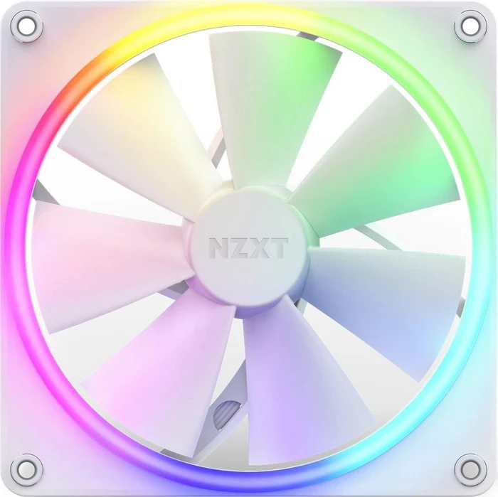 NZXT F Series F140 RGB DUO Twin Pack, Matte White, weiß, LED-Steuerung, 140mm, 2er-Pack