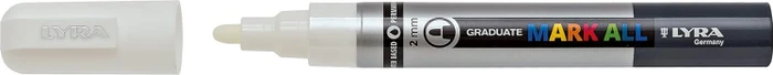 Lyra Graduate Mark All Permanentmarker 2mm weiß, Blister