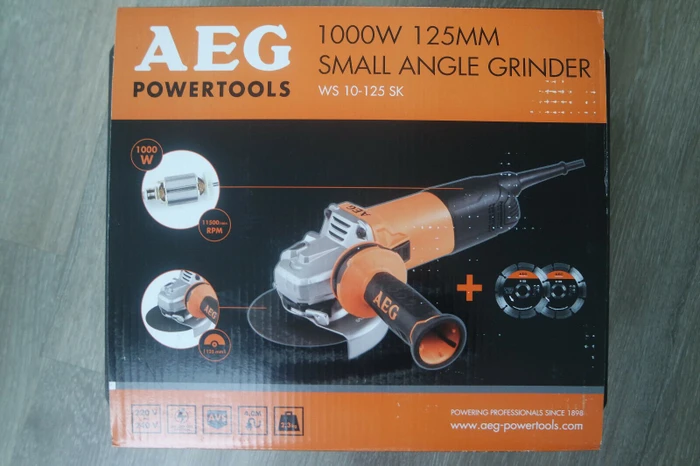 AEG WS 10-125 SK Elektro-Winkelschleifer inkl. Koffer