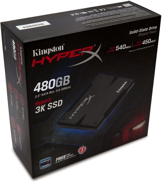 Kingston FURY 3K SSD - Upgrade Bundle Kit 480GB, 2.5" / SATA 6Gb/s