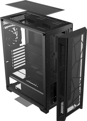 Raijintek Arcadia III, Glasfenster