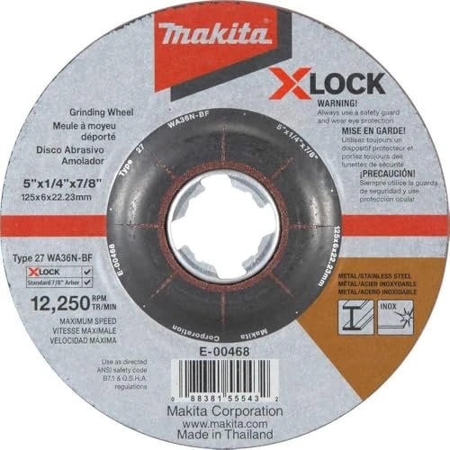Makita X-LOCK WA36N INOX Schleifscheibe K36, 125x1x22.23mm, 1 Stück