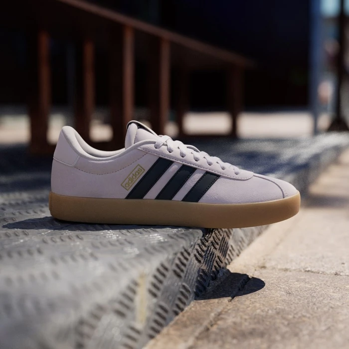 adidas VL Court 3.0 putty mauve/core black/gold metallic (Damen)