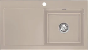 systemceram Mera 90 F Einbau Becken rechts fango