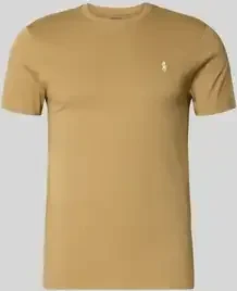 Ralph Lauren Label-Stitching T-Shirt kurzarm camel (Herren)