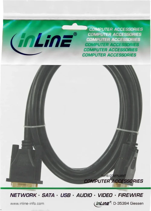 InLine Dual Link DVI-D 24+1 Anschlusskabel Premium 3m