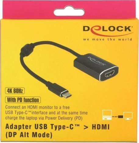 DeLOCK USB-C/HDMI Adapter, 4K/60Hz