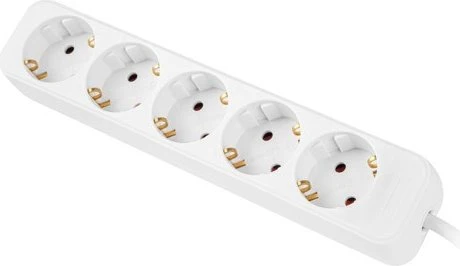 Lanberg STECKDOSENLEISTE PS1, 5-fach, 3m, weiß