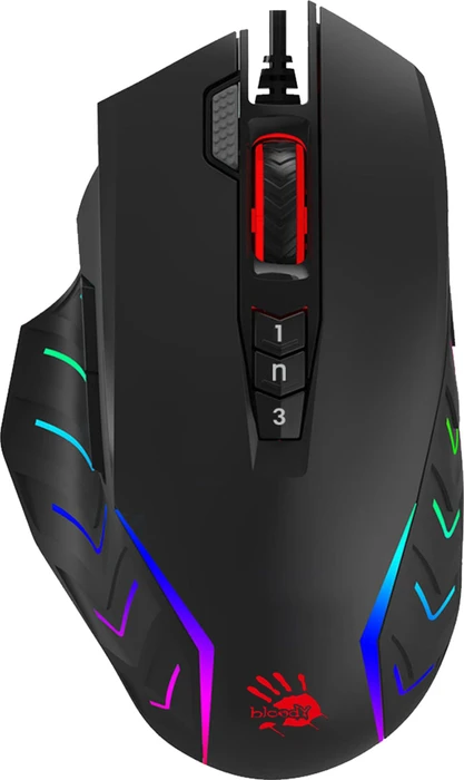 A4Tech Bloody J95s 2-Fire RGB Animation Gaming Mouse Stone Black, USB