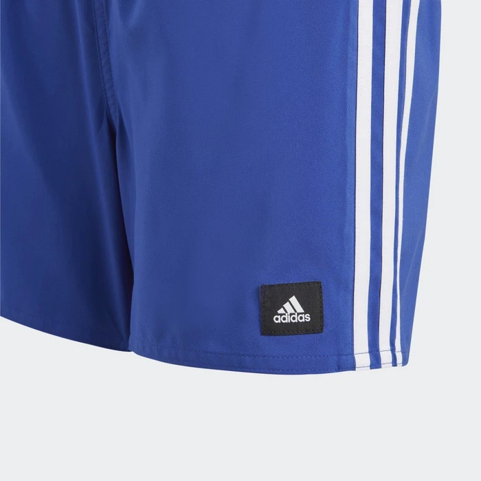 adidas 3-Streifen Badeshorts semi lucid blue/white (Junior)
