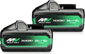 Hikoki BSL36B18X MultiVolt Werkzeug-Akku 18/36V, 8.0/4.0Ah, Li-Ionen, 2 Akkus [16.0Ah] [288Wh]