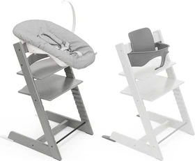 Stokke Tripp Trapp inkl. Newborn und Baby-Set 3in1 Buche storm grey