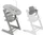 Stokke Tripp Trapp inkl. Newborn und Baby-Set 3in1 Buche storm grey (686000)