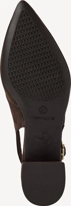 Tamaris Leder Slingpumps braun (Damen)