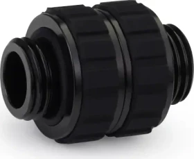 Alphacool Apex Grip Doppelnippel AG/AG drehbar G1/4", schwarz