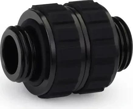 Alphacool Apex Grip Doppelnippel AG/AG drehbar G1/4", schwarz