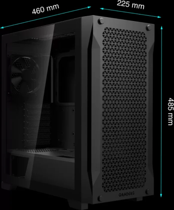 Gamdias Athena P1 Lite, Glasfenster