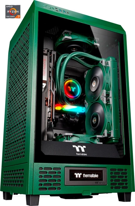 Thermaltake Toughline T200A, grün, Ryzen 7 7800X3D, 32GB RAM, 1TB SSD, Radeon RX 7900 XT