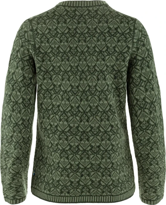 Fjällräven Snow Round Neck Strickpullover deep forest (Damen)