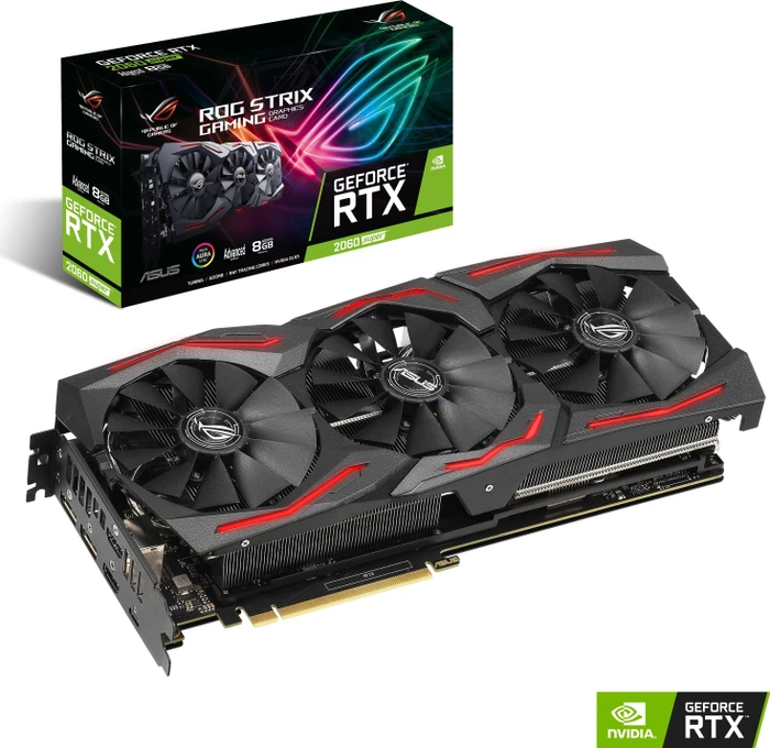 ASUS ROG Strix GeForce RTX 2060 SUPER Advanced, ROG-STRIX-RTX2060S-A8G-GAMING, 8GB GDDR6, 2x HDMI, USB-C, 2x DP