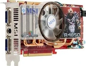 MSI Radeon HD 4850, R4850-T2D512 Dual Slot, 512MB DDR3, 2x DVI, S-Video