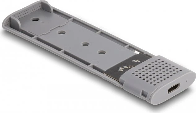 DeLOCK Externes Gehäuse für M.2 NVMe/SATA SSD, USB-C