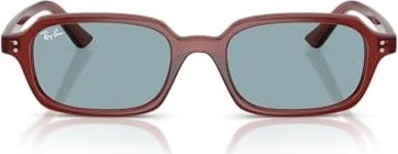 Ray-Ban RB4455 Zuri Bio-Based polished rusty brown/blue