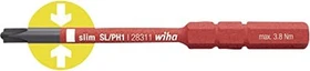 Wiha 2831142 slimBit electric VDE Pozidriv/Plus-Minus Wechselklinge 6mm, PZ2x75mm