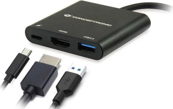 Conceptronic DONN01B USB-C auf HDMI Adapter