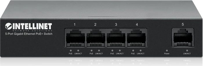 Intellinet Desktop Gigabit Switch, 5x RJ-45, 40W PoE+
