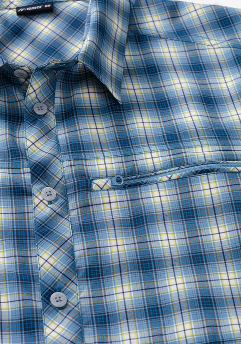 Maier Sports Kasen Hemd langarm blue check (Herren)