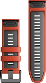 Garmin Ersatzarmband QuickFit 26 Silikon flame red/graphite
