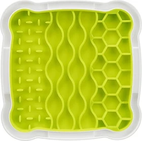 Trixie Lick'n'Snack Schleckplatte, 20 x 20cm, Lime/grau