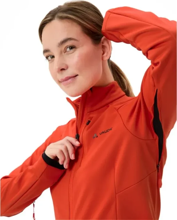 Vaude Posta II Softshell Fahrradjacke glowing red (Damen)