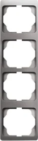 Busch-Jaeger Alpha exclusive Abdeckrahmen 4-fach Rahmen senkrecht, platin