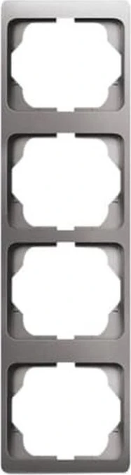 Busch-Jaeger Alpha exclusive Abdeckrahmen 4-fach Rahmen senkrecht, platin