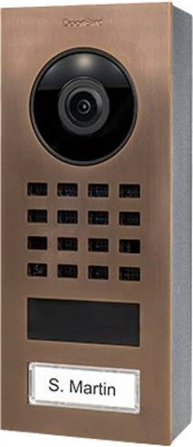 DoorBird D1101V IP Video-Türsprechanlage, Bronze V2A, gebürstet, Aufputz