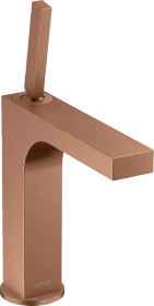 Hansgrohe Axor Citterio 160 Waschbeckenarmatur mit Ablauffernbedienung brushed red gold