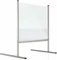 Magnetoplan Hygieneschutz Thekenaufsatz Hygienewand mit Aluminiumgestell, transparent/silber, 76x65cm Vorschaubild