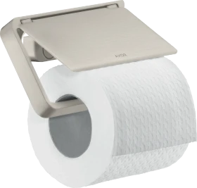 Hansgrohe AXOR Universal Softsquare Toilettenpapierhalter mit Deckel edelstahloptik