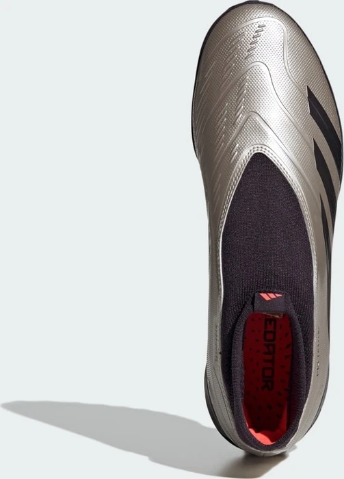 adidas Predator League Laceless Turf Boots platinum metallic/aurora black/turbo