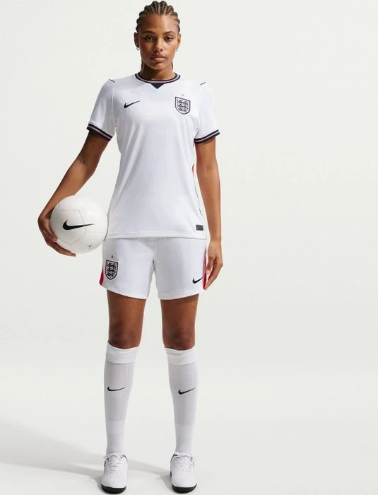 Nike FIFA WM 2026 England Heimshorts white/speed red/obsidian (Damen)