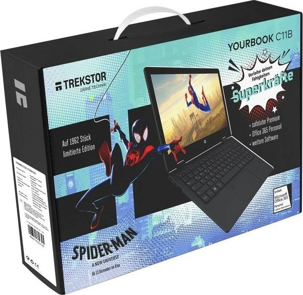TrekStor Yourbook C11B-CO Spider-Man Limited Edition, Celeron N3350, 4GB RAM, 64GB Flash, DE